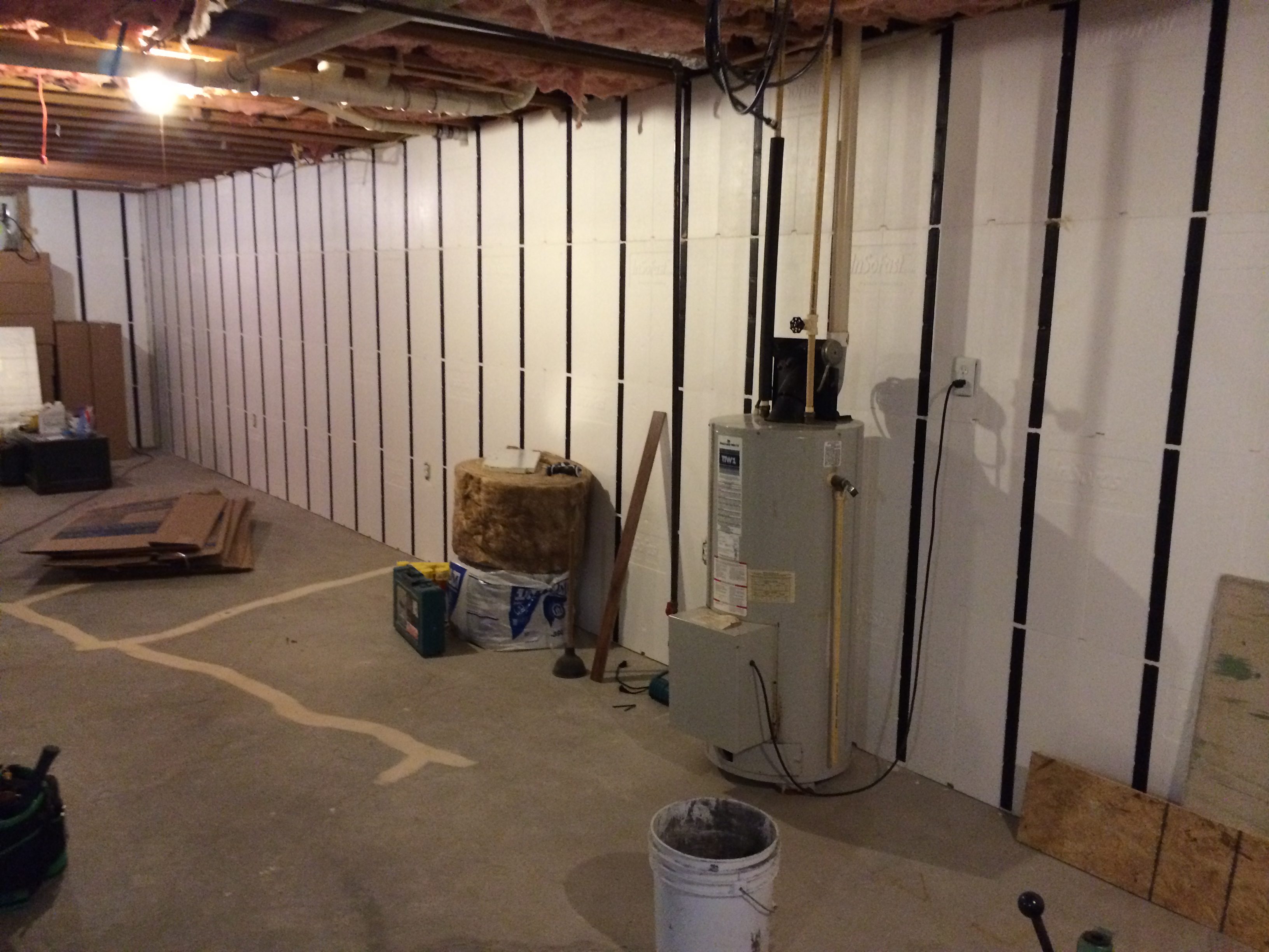 Floor To Ceiling Insulation In A Brick Wall Basement InSoFast