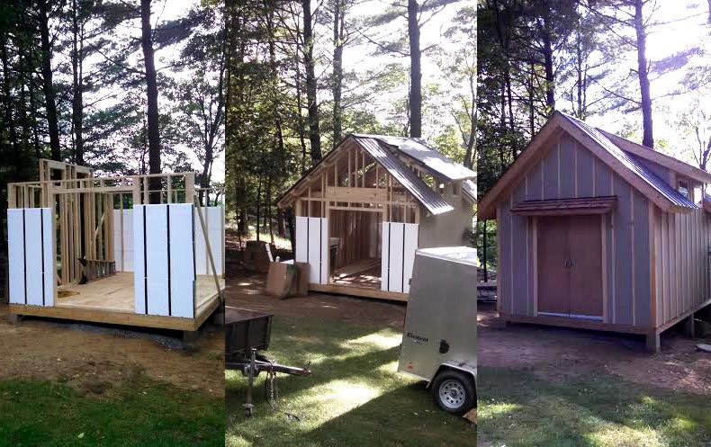 A Shed/Cabin Project in North Carolina Using InSoFast UX 2.0 Panels for Insulation.