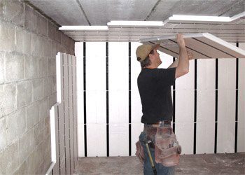 how to insulate concrete ceiling