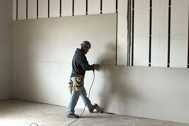 Insulation Panels For Containers Drywall Installation Insofast - Putting Sheetrock On Basement Walls