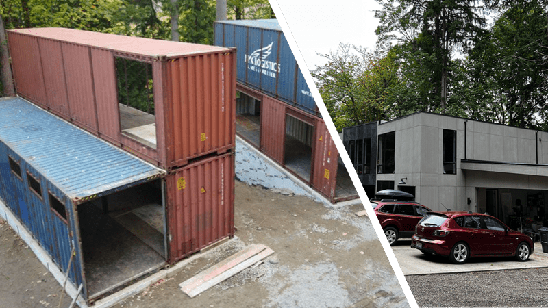 8 Inventive Shipping Container Garage Examples - Discover Containers