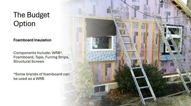 Exterior Retrofit with Foam Board