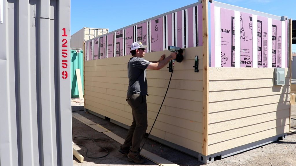 Shipping Container Exterior Insulation