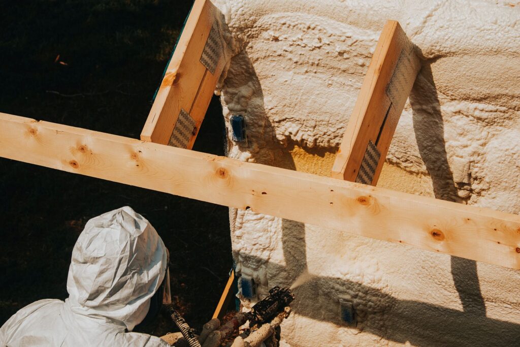 Spray Foam with X-Bracket Project